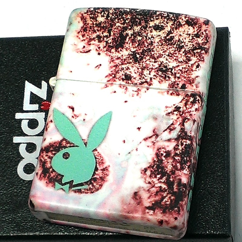 ZIPPO PLAYBOY ジッポー ライター プレイボーイ マーブル柄 マルチカラー おしゃれ かわいい かっこいい 可愛い メンズ プレゼント レディース ギフト