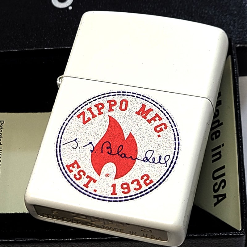 ZIPPO ライター フレーム柄 クラシック デザイン ジッポ 炎 マットホワイト Classic Design 艶消し 白 かっこいい メンズ おしゃれ プレゼント ギフト
