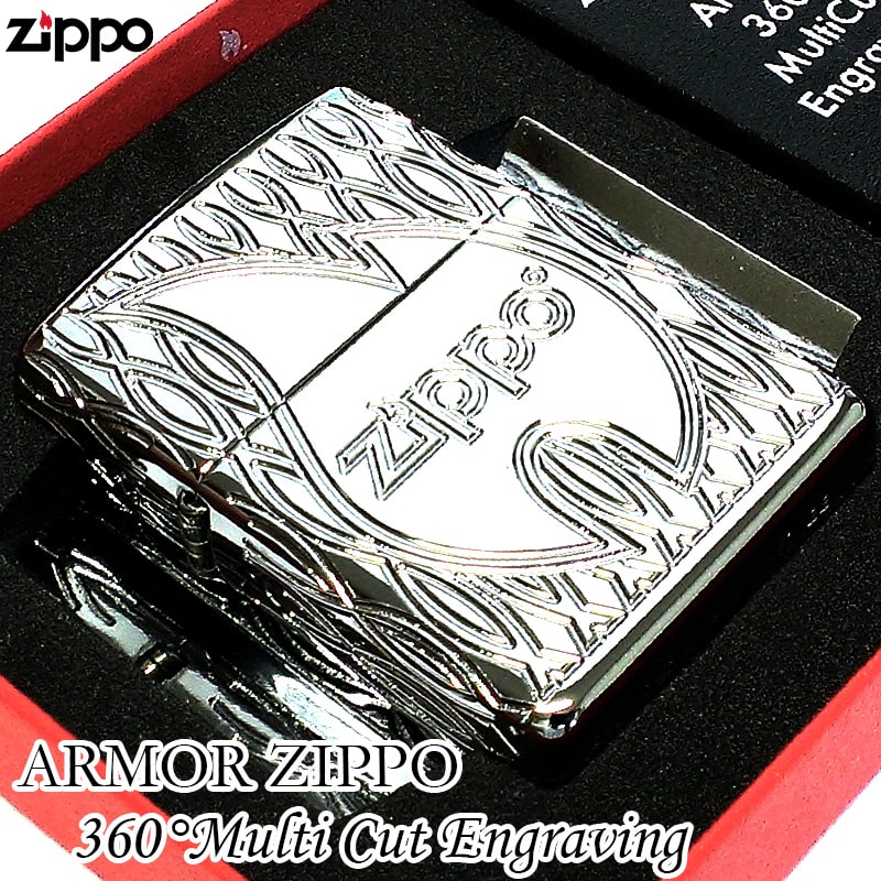 楽天市場】ZIPPO アーマー フレームデザイン ジッポ ライター シルバー 