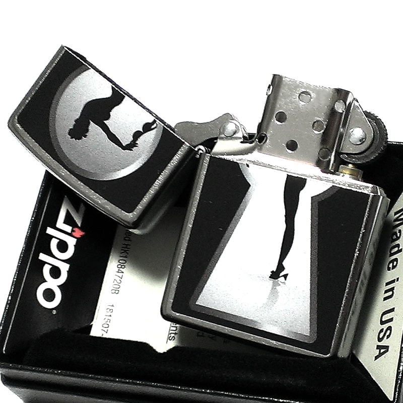 ジッポライター キーホール Zippo レディ シルバー セクシー かっこいい 黒 個性的