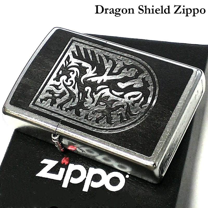 楽天市場】ZIPPO ライター プラチナドラゴン ジッポ シルバー