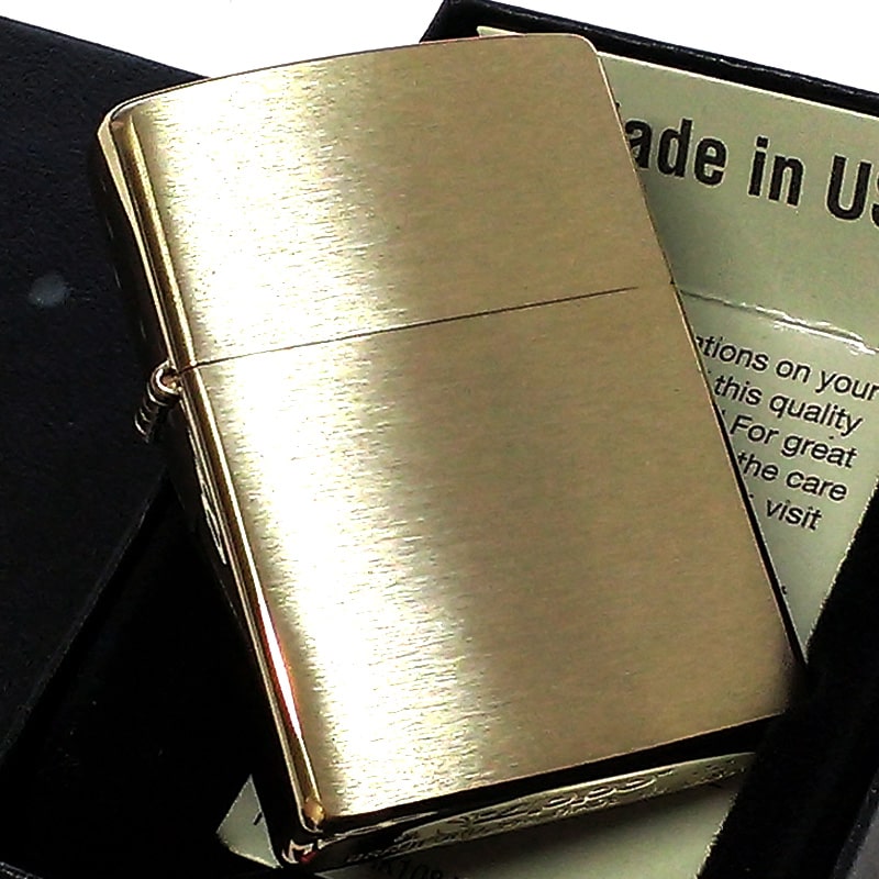 ZIPPO アーマー ジッポ ライター ゴールドサテン ブラス