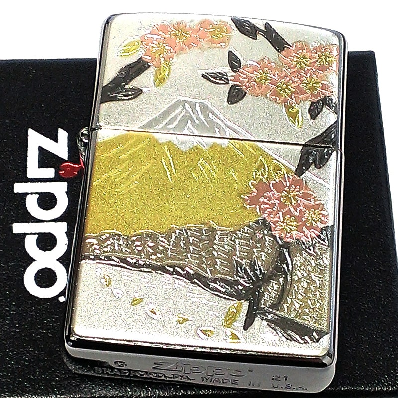 楽天市場】ZIPPO ライター 本金蒔絵 富士桜 伝統工芸 ジッポ 漆塗り 黒 かっこいい 和柄 ブラック おしゃれ 動画有り 高級 メンズ ギフト  プレゼント : Zippoタバコケース 喫煙具のハヤミ