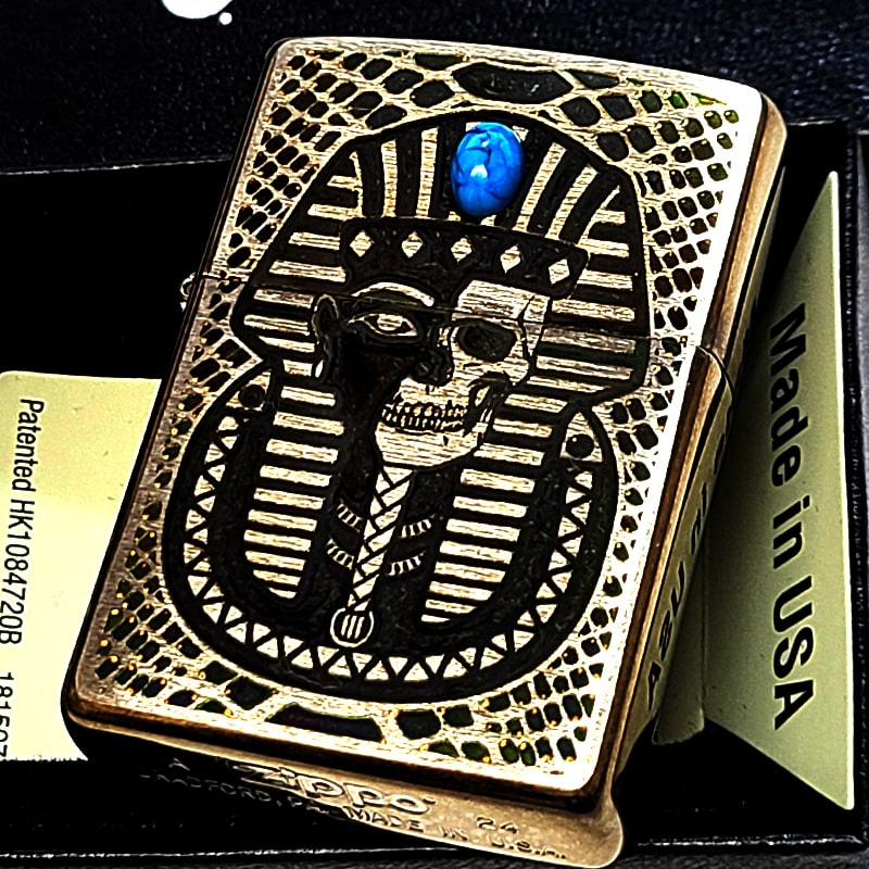 Zippoライター ターコイズ装飾付 Zippoライター ターコイズ装飾付 Zippo ジッポーライター