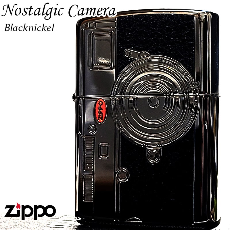 zippo カメラ ブラウン ブラック 2点 
両面デザイン 2023年製 Buy ZIPPO 2BK-CAMERA Camera Antique Cool (Brown) Online at