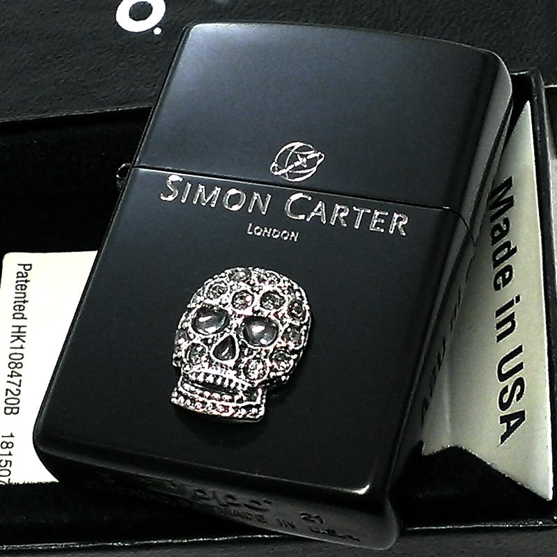 ZIPPO ライター 超重厚 メタルジャケット スカルフェイス