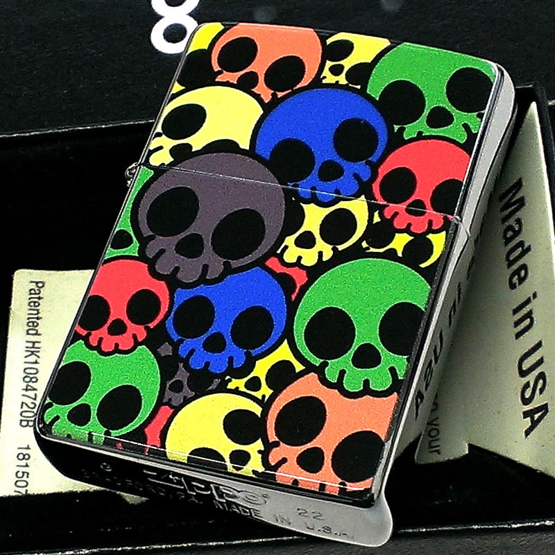 ZIPPO ライター 540°カラープロセス ホラー ジッポ 艶消し