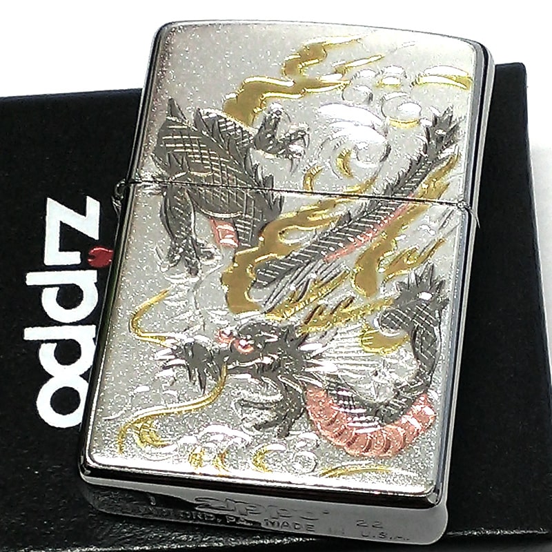 楽天市場】ZIPPO 限定 1000個生産 和柄 ジッポ ライター 龍 ダブルドラゴンメタル ブラックニッケル 天然オニキス 竜 両面大型メタル  シリアルNo入り かっこいい メンズ 渋い 御守り ギフト プレゼント 動画あり : Zippoタバコケース 喫煙具のハヤミ