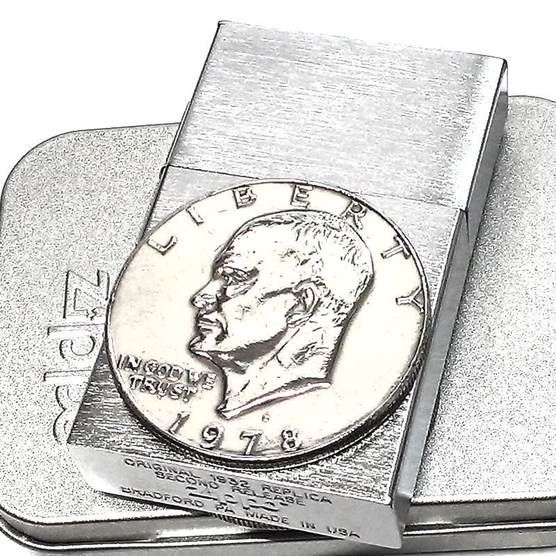 ZIPPO 1932レプリカ ワンダラー コイン 両面貼り レア 絶版 ジッポ ライター デッドストック 1ドル 硬貨 アメリカ 廃盤 珍しい おしゃれ 2000年製 ヴィンテージ 未使用品 かっこいい アンティーク メンズ ビンテージ プレゼント ギフト|Zippoタバコケース 喫煙具のハヤミ