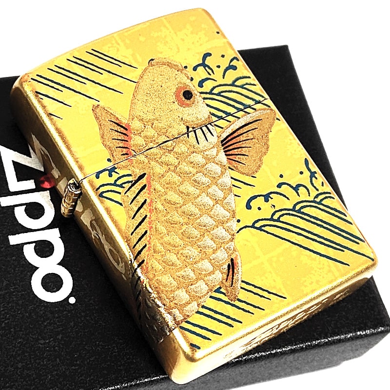 楽天市場】ZIPPO ライター 本金蒔絵 鯉 黒 昇鯉 ジッポ 和柄 ブラック 伝統工芸 高級 金タンク かっこいい おしゃれ メンズ ギフト  プレゼント 動画有り : Zippoタバコケース 喫煙具のハヤミ