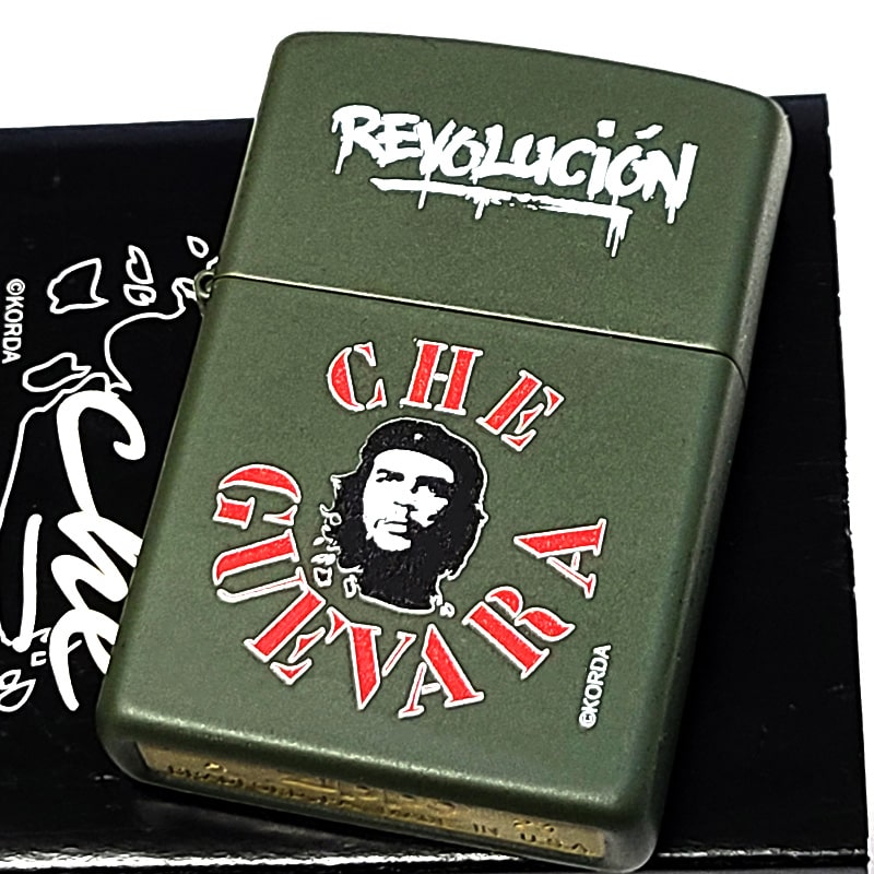 ZIPPO ライター チェ 銘柄 ジッポ REVOLUTION マットカーキ che たばこ キューバ チェ・ゲバラ おしゃれ 艶消し 緑 ギフト メンズ かっこいい プレゼント
