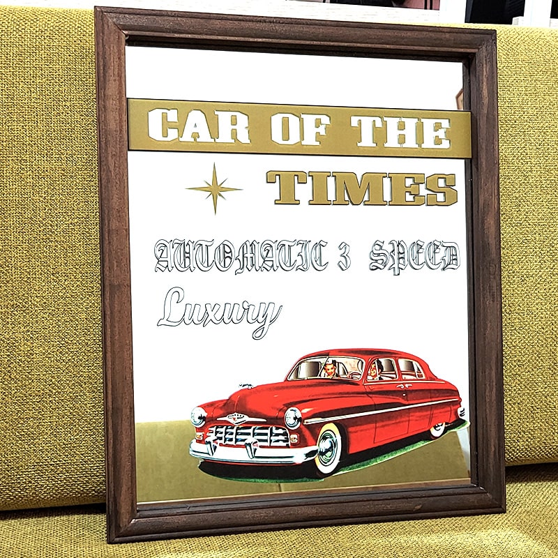 楽天市場】ミラー 壁掛け ルート66 木製 アンティーク ウォールミラー