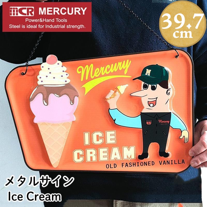 楽天市場】Ice Cream Metal Arrow Sign アイスクリーム メタル