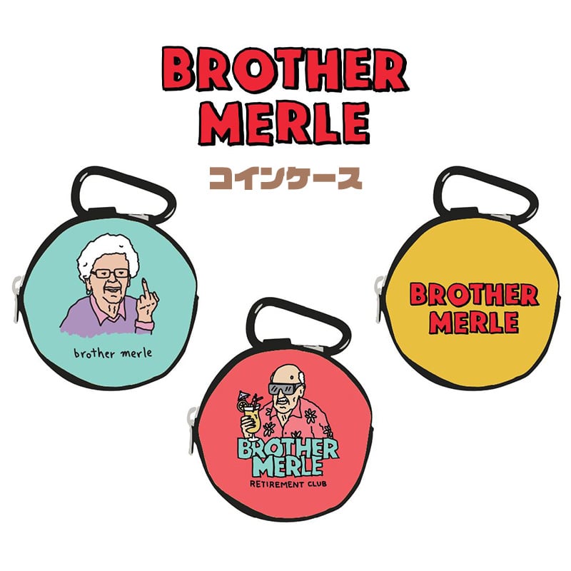 コインケース かわいい ブラザーマール 可愛い 財布 小物入れ カラビナ付き ユニーク BROTHER MERLE アメリカン 雑貨 おしゃれ  【即発送可能】