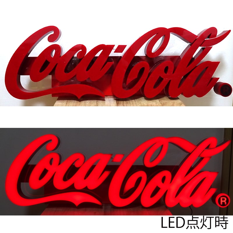 コカ・コーラ LEDライト ガレージ 看板 ネオン レタリングサイン 電飾