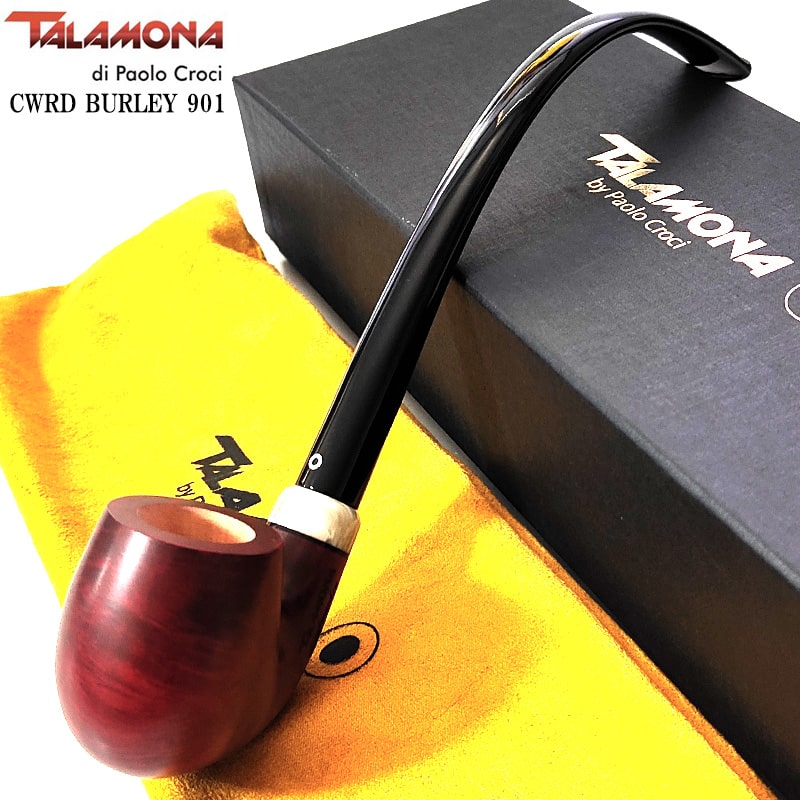 タラモナ パイプ ロードワーデン 本体 CW RD BURLEY 901 TALAMONA 喫煙具 チャーチワーデン 天然木 ハンドメイド スムース仕上げ 高級 イタリア かっこいい たばこ メンズ ブラウン おしゃれ ギフト プレゼント