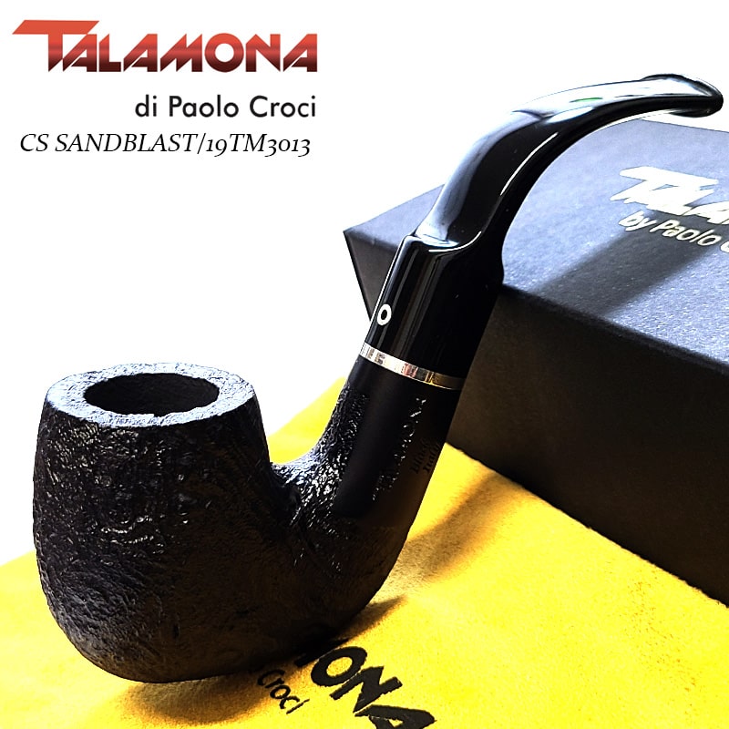 パイプ タラモナ CS SA/BK 901 ブラック 喫煙具 本体 サンドブラスト 高級 ハンドメイド 渋い タバコ 天然木 TALAMONA イタリア おしゃれ ギフト かっこいい メンズ プレゼント