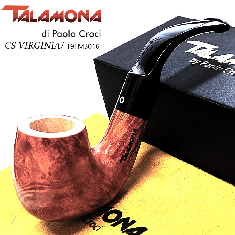 タラモナ パイプ 喫煙具 CS VIRGINIA 901 天然木 本体 ブラウン スムース仕上げ TALAMONA イタリア タバコ 高級 ハンドメイド おしゃれ ギフト メンズ かっこいい プレゼント