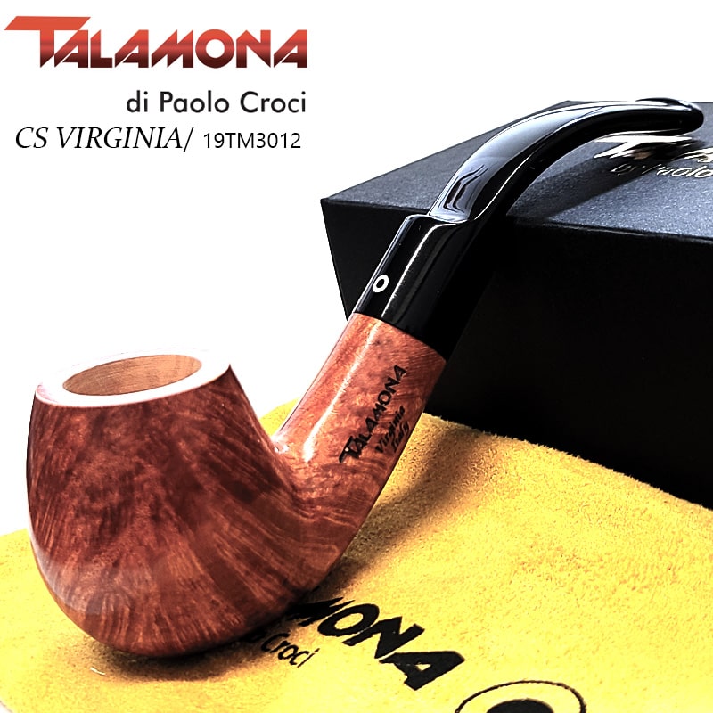 パイプ 喫煙具 タラモナ CS VIRGINIA 863 天然木 本体 ブラウン スムース仕上げ TALAMONA イタリア おしゃれ タバコ 高級 ハンドメイド かっこいい ギフト メンズ プレゼント