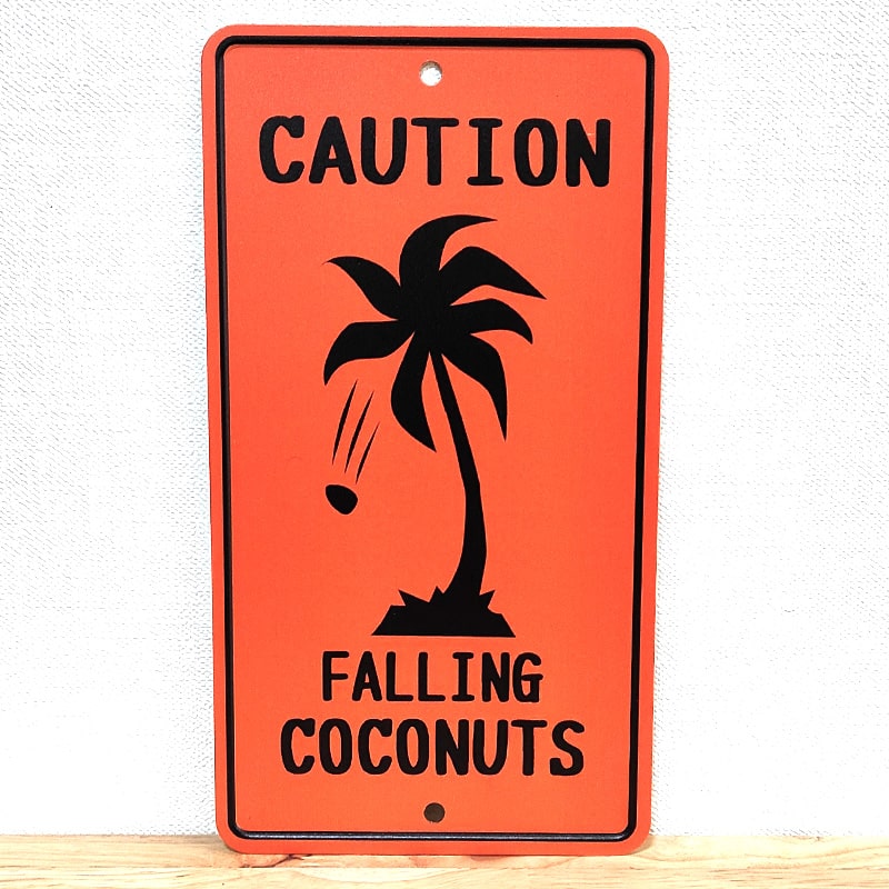 フォーリンココナッツ　ロードサイン 楽天市場】ハワイアン サインプレート サインボード ココナッツ 注意