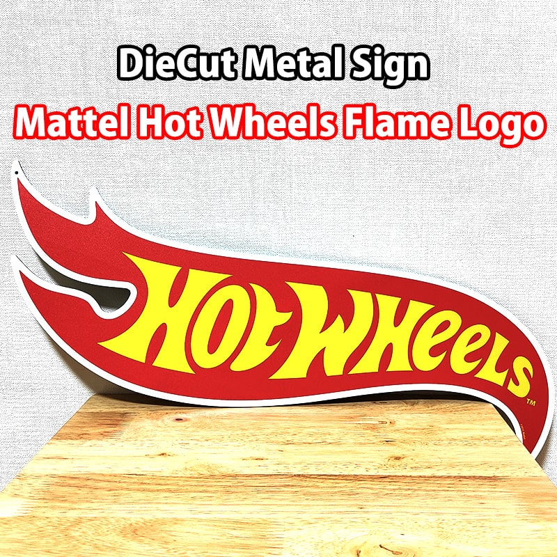 【楽天市場】ブリキ看板 アメリカン ダイカットメタルサイン Mattel Hot Wheels Flame Logo プレート ホットウィール 可愛い 壁飾り かわいい 雑貨 インテリア