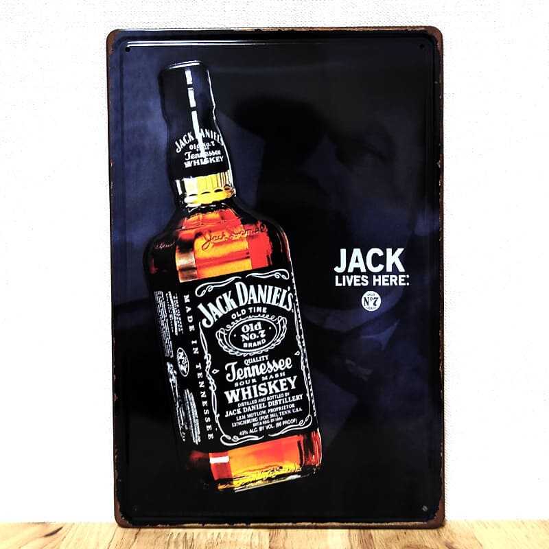 ジャックダニエル 木製看板 非売品 ジャックダニエル 木製 ブリキ 看板 まとめ割引あり - メルカリ