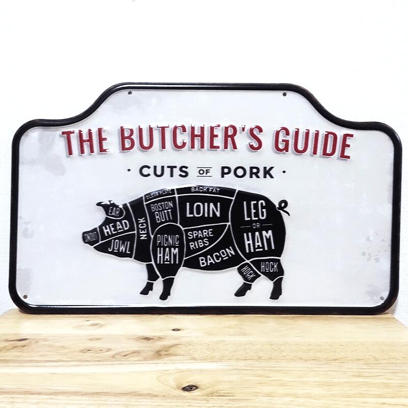 格安販売中 THE BUTCER'S GUIDE CUTS OF BEEF ブリキ看板 blog