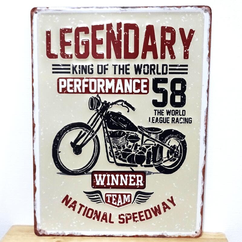 楽天市場】ブリキ看板 LEGENDARY バイク ビンテージ レジェンダリー