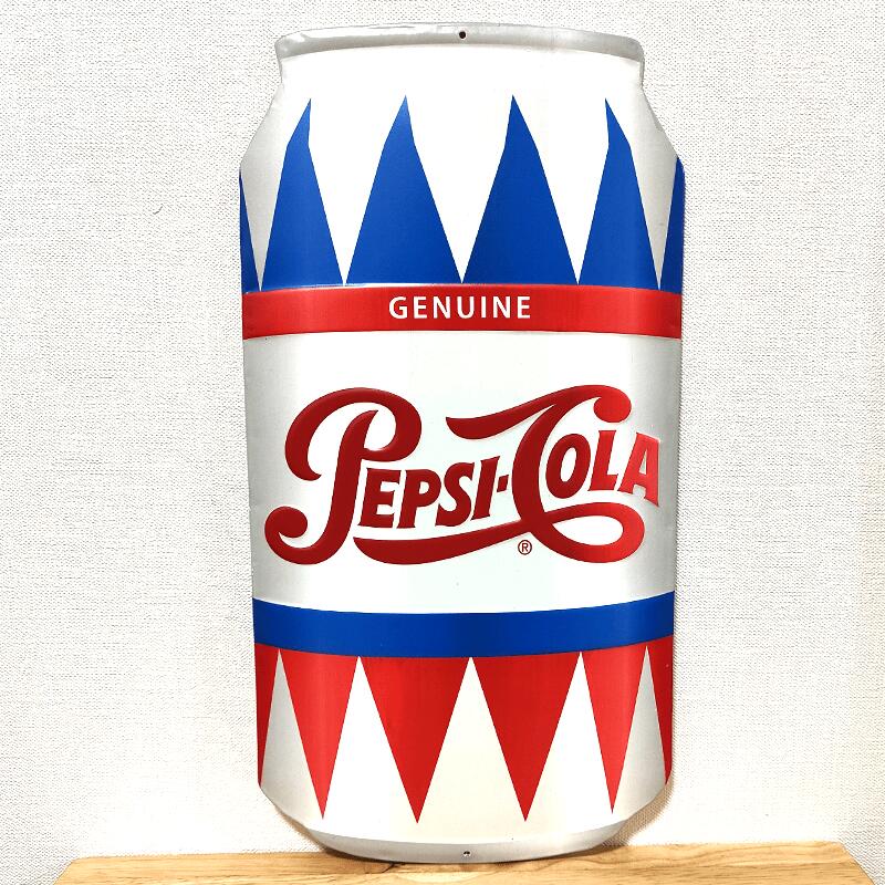 PEPSIドリンク ブリキ缶 レトロ PEPSI（ペプシ） ブリキ看板 アンティーク 珍しい 缶 ガレージ 赤