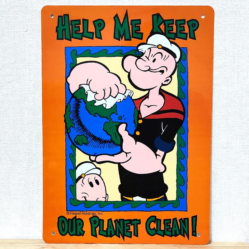 ビンテージ　USA製　ポパイ　看板 2025年最新】Yahoo!オークション -#ポパイ(看板)の中古品・新品