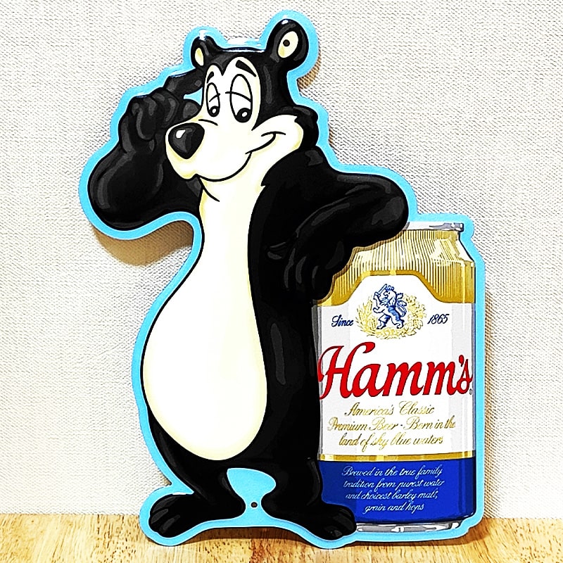 ハムズビール ブリキ看板 可愛い Hamm'sBear インテリア メタルサイン imgrc0082984115.jpg