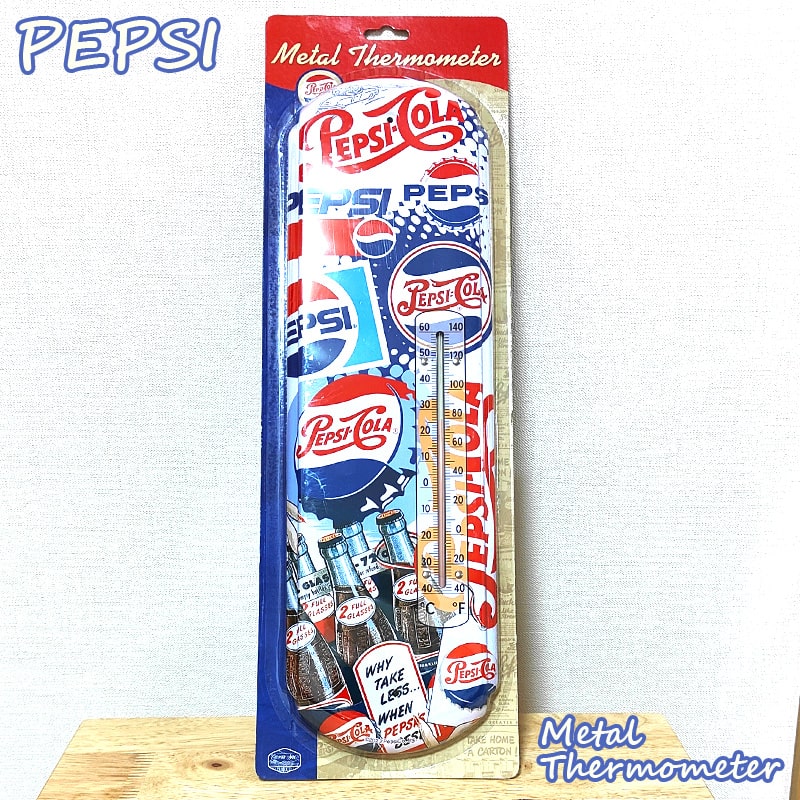 ペプシ　温度計　レトロ ペプシコーラ サーモメーター （歴代ロゴコレクション）の通販