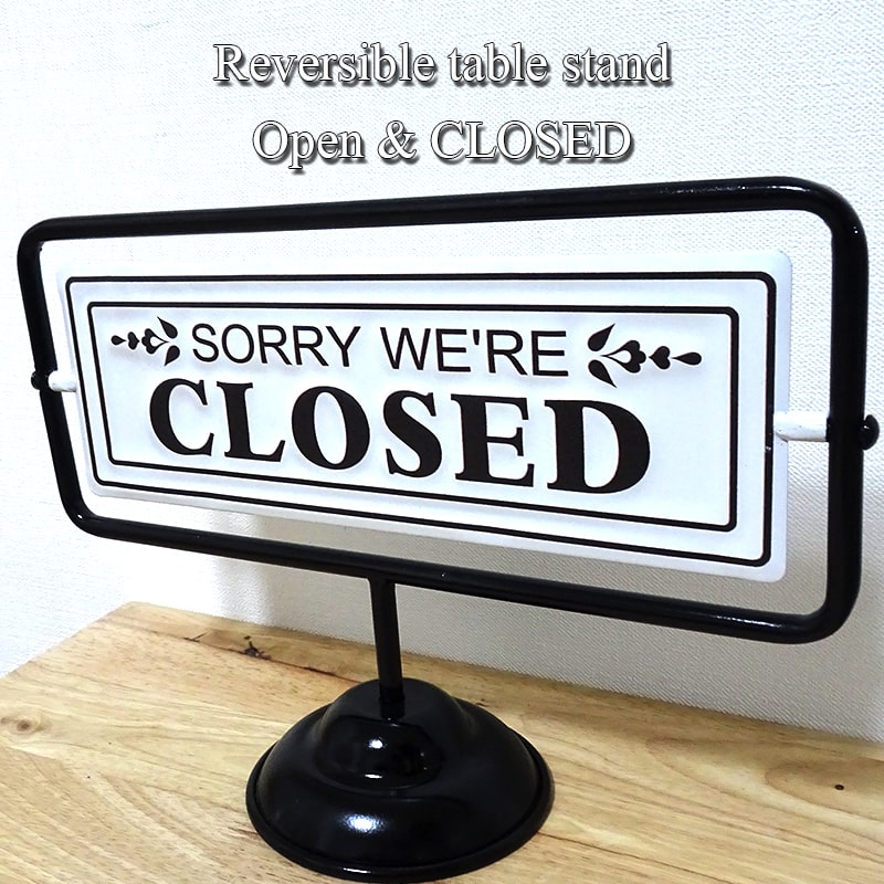 【希少】オープン・クローズ ウェルカムボード 楽天市場】【あす楽】 看板 オープン＆クローズ ターニング