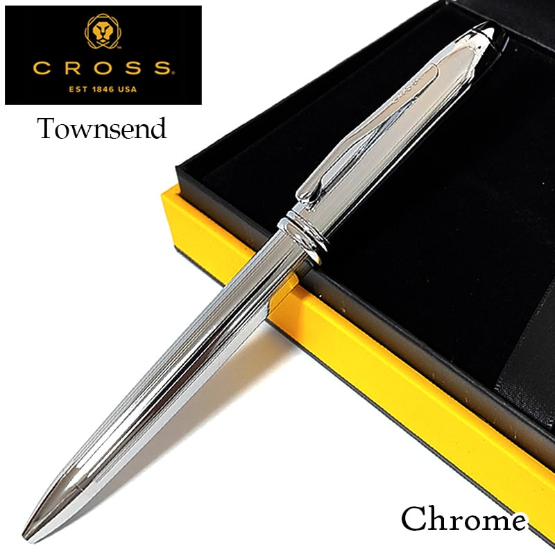 ボールペン CROSS タウンゼント クローム 今めかしい はりつけ台 ブランド名 しろがね色 文房具 捻じれ印字機 かっこいい 祝い事 お上さん 御膳上等 素晴らしい メンズ 差し上げ物 分かりやすい レディース 差し上げ物