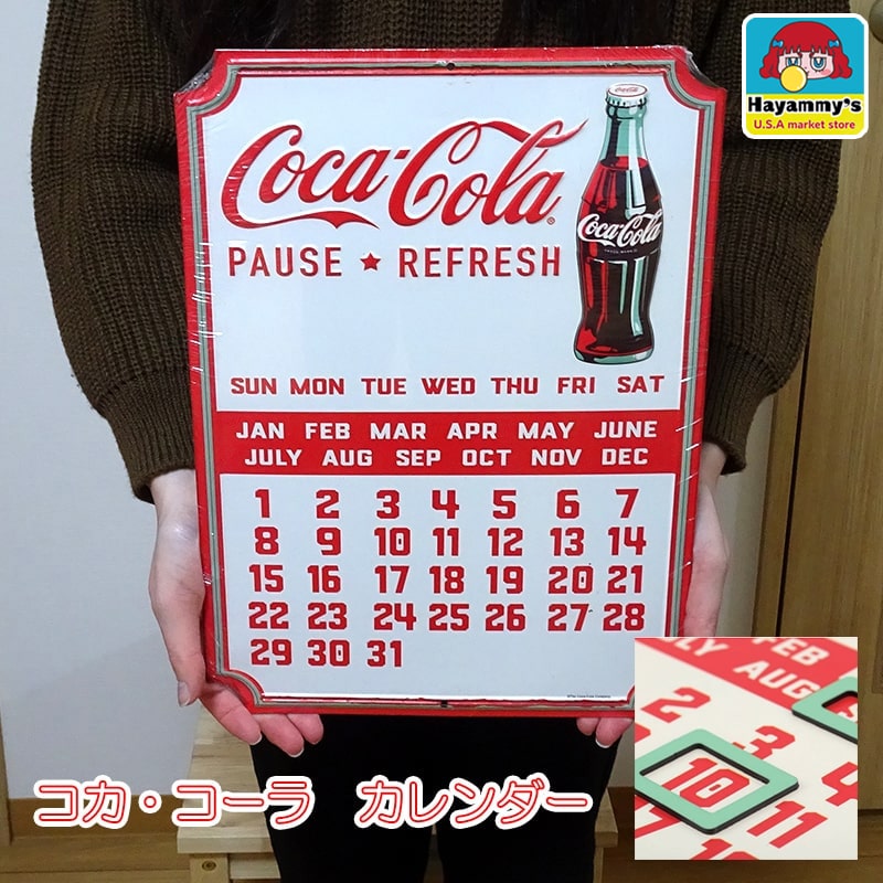 サンタ コカコーラ　ブリキ看板33年前　★サイズ38,5cm×32ｃｍ 未使用 サンタ コカコーラ ブリキ看板33年前 ☆サイズ38,5cm×32cm 未使用 楽天