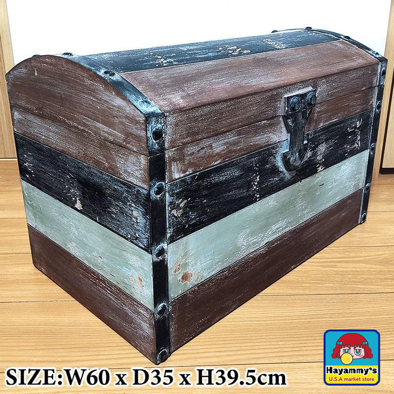 楽天市場】トレジャーボックス アンティーク トランクボックス