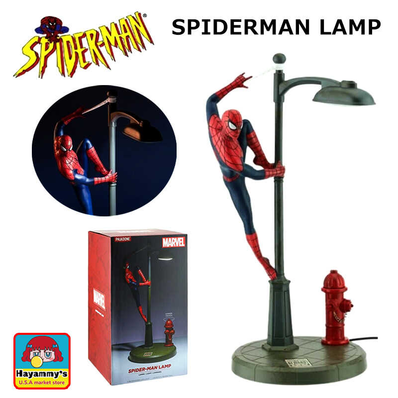 【百貨店SALE客体】スパイダーマン 照明ランプ MAVEL 点火装置 LED 事務机点火装置 かっこいい マーベルグッズ 定め事使用許可品 活動写真 アメリカン 雑貨 今めかしい メンズ 室内装飾 卓上 差し上げ物 差し上げ物