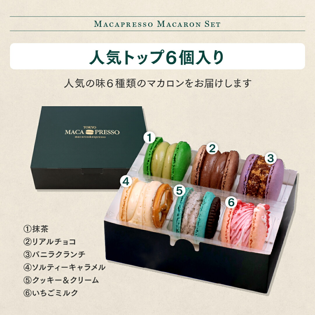 ギフト】6個セット マカロン トゥンカロン 太っちょマカロン