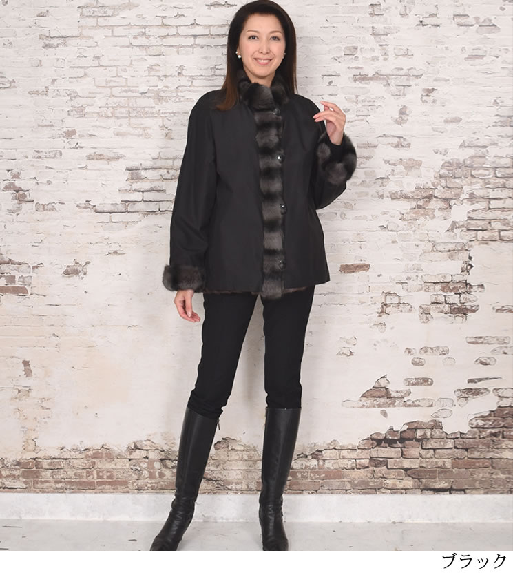 驚きの値段 送料無料 Ro9428 ロシアリスリバーシブルジャケット 毛皮 ファー 50代 40代 ファッション ミセス コート 毛皮 ギフト プレゼント レデイース 女性用 コート ジャケット Williamsav Com