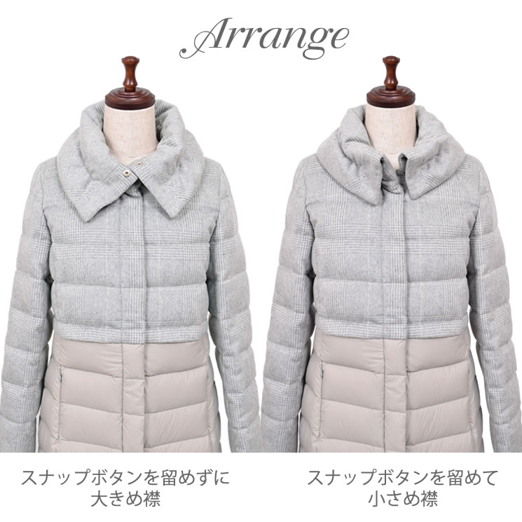 【楽天市場】Merfirge [メルファージュ] カシミヤ カシミア 混＆ダウンコート (D3141)レディース ダウン ジャケット コート