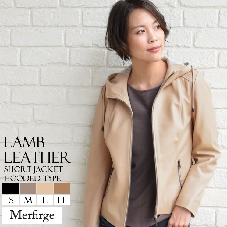 楽天市場】[Merfirge]レザージャケット ラム レザー ノーカラー ジャケット レディス 結婚式 レザー プレゼント 本革 本皮  ライダースジヤケット(kt7003) : Hayashiguchi【ハヤシグチ】