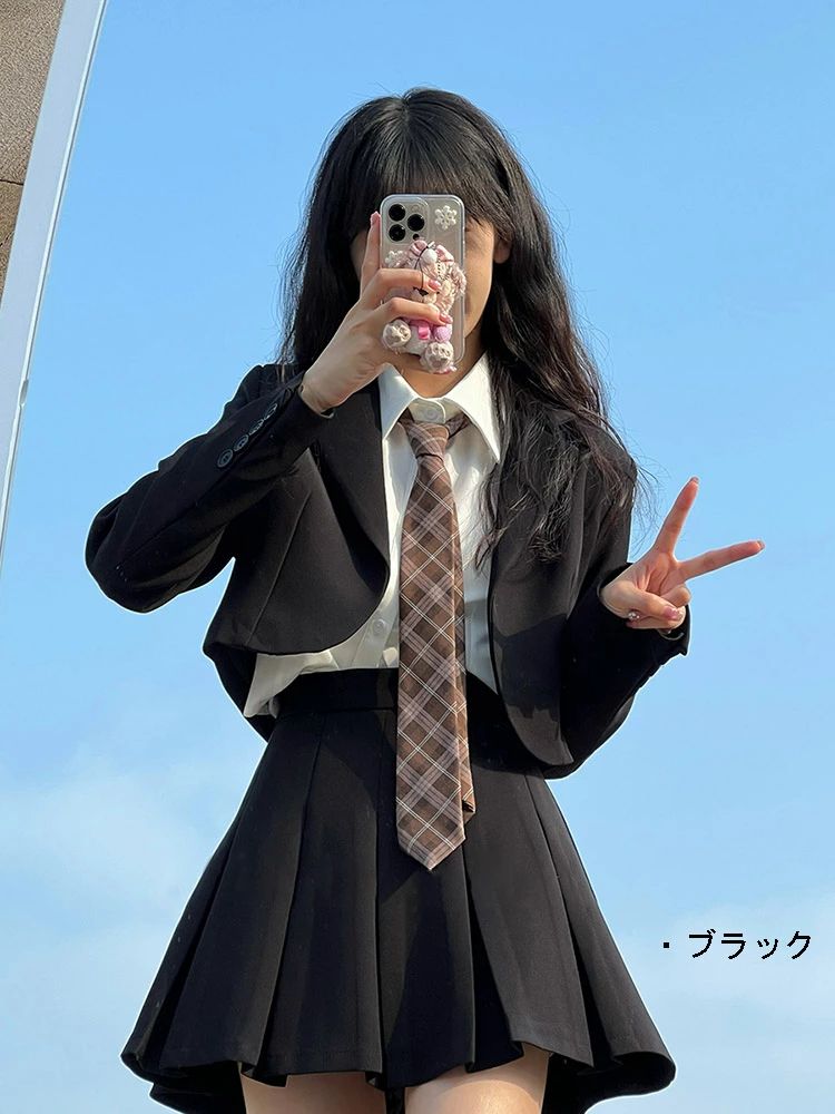 女 背広 はいり込む式 背広 洋琴告げ知らせる会 お子さん服 プレザー ユニフォーム 韓国 お姉さん 卒服 背広 フォーマル 途轍も無い大いさ お姉さん 背広 ブラック-カーキ-ブラウン