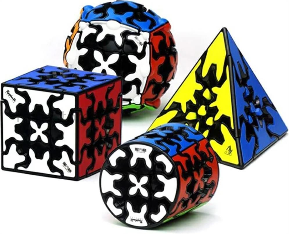 カーボンファイ 知育玩具 立体パズル 歯車ボール3x3x3歯車マジックキューブ 歯車円柱 歯車ピラミッド ギアキューブセット競技用