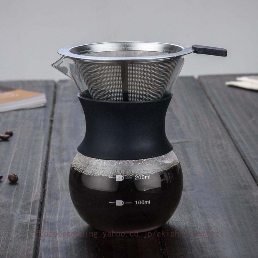 コーヒードリッパー コーヒーポット ドリップ珈琲サーバー ガラスサーバー コーヒーサーバー 器具 コーヒー ドリップ 耐熱ガラス