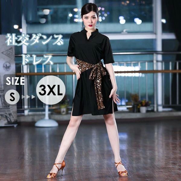 社交ダンス衣装 スタンダード ルンバ タンゴ ワルツ ラテン フラメンコ ショーダンス 演出 舞台 ワンピース エレガント ドレス