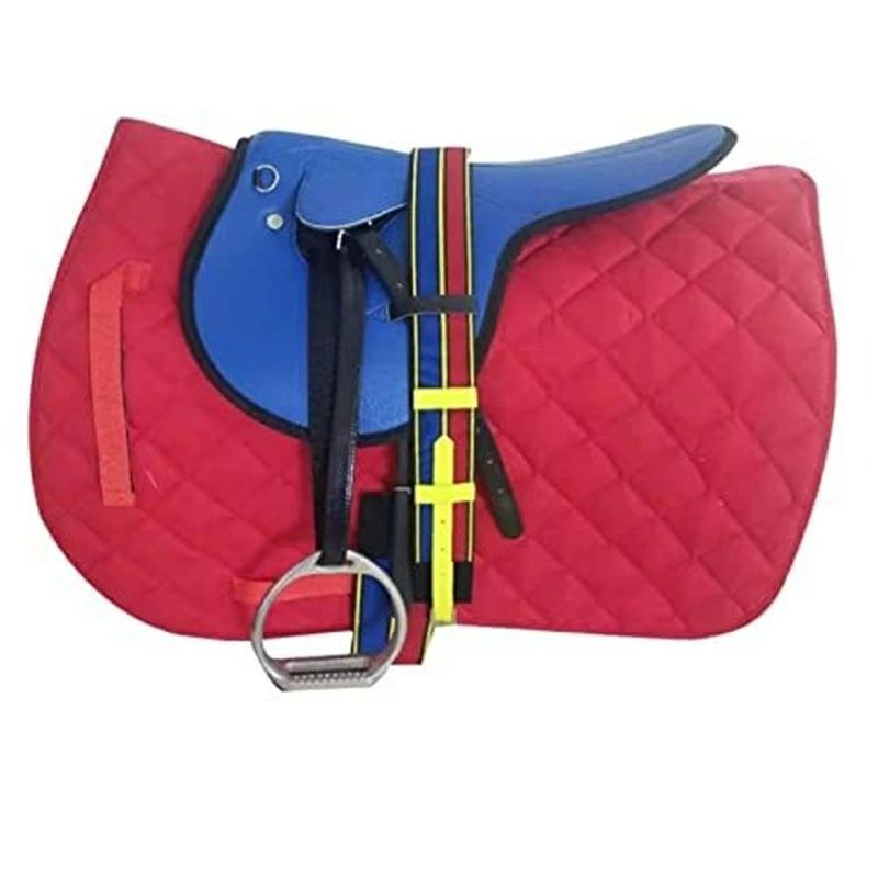 馬サドルパッド、馬用サドルクランク書き割り、ホースレース見せ物用の乳くさい馬のサドル、 添え物が書き割りされた耐久性のあるサドル