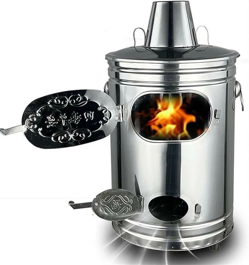 燃焼させる炉 燃焼させる器 小型 燃焼させる炉ステンレス鋼製 無煙 身寄り用 落ち葉燃焼させる炉 ステンレス鋼 耐熱 耐蝕性