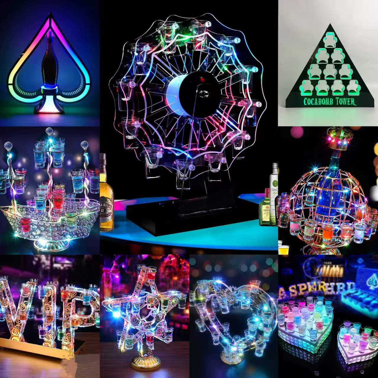 楽天市場】クライナー ディスプレイ スタンド カートン LED バー