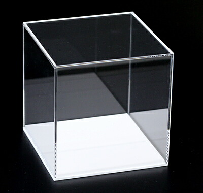 楽天市場 アクリルケース 板厚 3ミリ 外寸 幅 250ミリ 奥行 250ミリ 高さ 250ミリ 台座有り アクリルショップ はざい屋