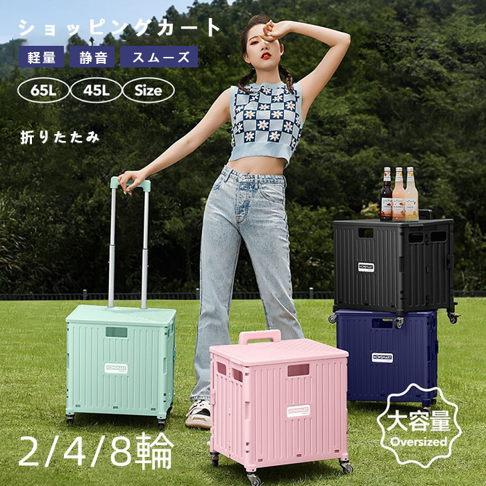 【SALE20%OFF】貨物輸送無料 買い出し手押し車 大きめ 静音タイア 45L 65L 持ちはこび手押し車 軽さ キャリーバッグ 4輪 2輪 8輪 静音キャスター 折りたたみ 大静電容量 パウダーコンパクト お買い出し アウトドア 今めかしい 母の日 敬老の日 差し上げ物